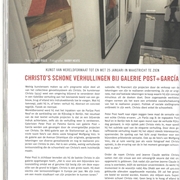 Artikel Christo expositie in Chapeau